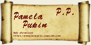 Pamela Pupin vizit kartica